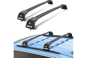 KYX Roof Rack Cross Bars for 2011-2022 Grand Cherokee Altitude/SR/Trackhawk with Locks, Aluminum Car Crossbars with Roof Black Moldings for Ski Snowboard Rooftop Cargo Carrier Bag Bike Luggage Kayak