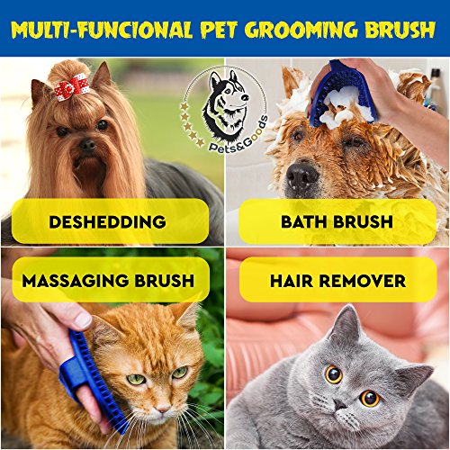 Dog Grooming Brush Dog Bath Brush Cat Grooming Brush Dog Washing Brush Rubber Dog Brush
