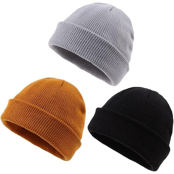 Boys Toddler Ski Beard Knit Winter Hat - Wacky Beard Beanie Yellow