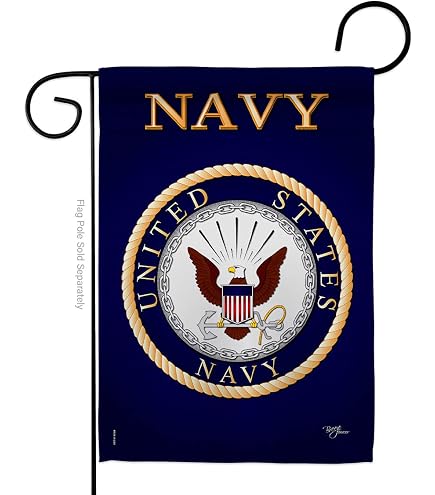 Breeze Decor Gartenflagge 'Navy Jack Americana' – 33x47 Cm, Wetterfest, Doppelseitig Bedruckt