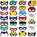 WEEPA Superhero Party Mask, 26 pcs Cosplay Masks Party Supplies for Boys and Girls