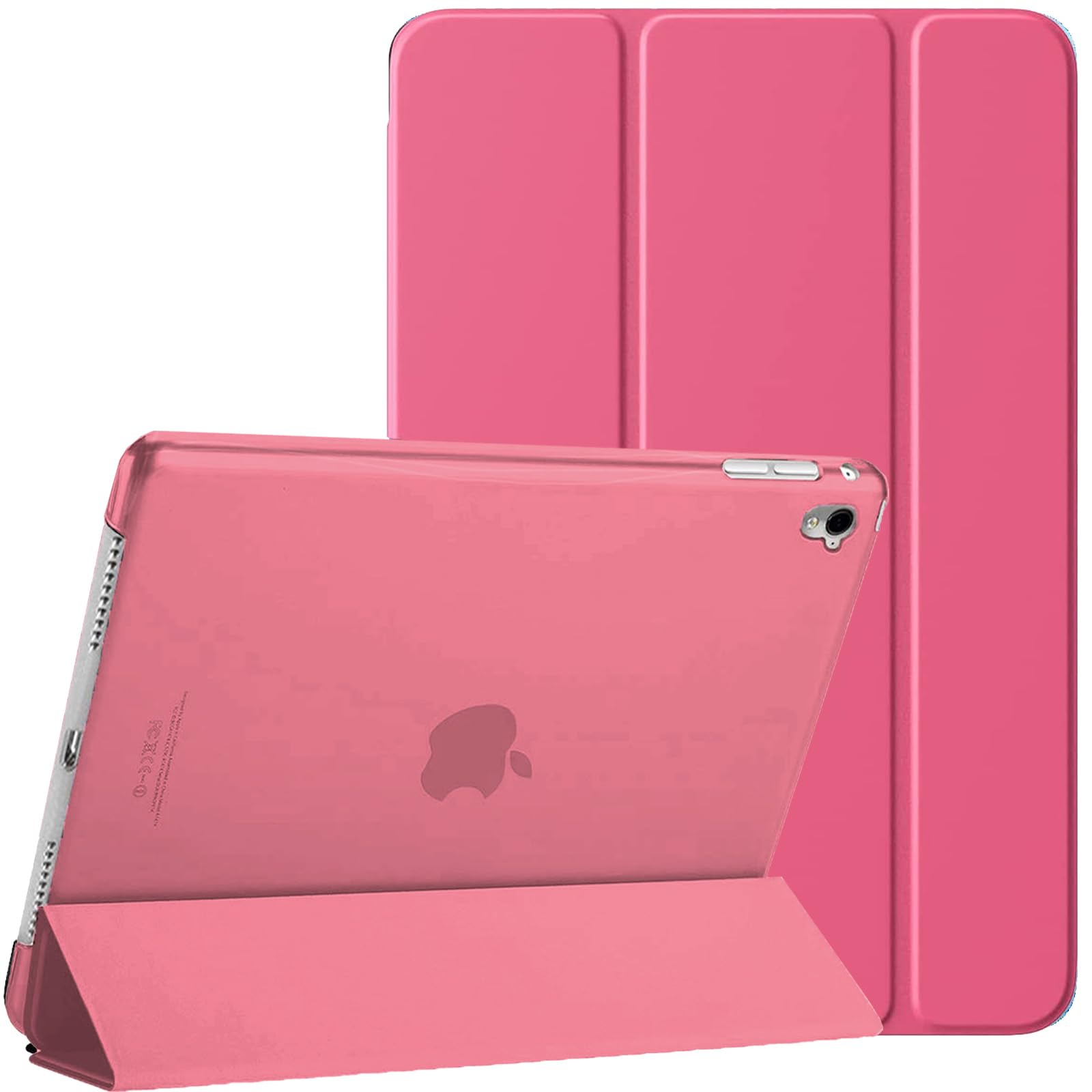 For Apple iPad 9th / 8th / 7th Generation Case Cover (2021/2020/2019) (10.2 Inch) Smart Magnetic Ultra Slim Stand Cover Auto Wake/Sleep For iPad 9 / iPad 8 / iPad 7 (Pink)