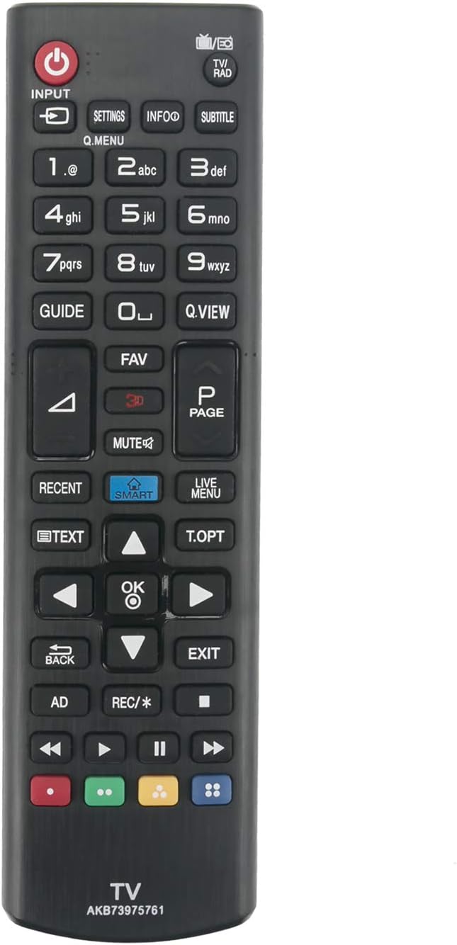 VINABTY AKB73975761 Replacement Remote Fit for LG TV 42LB630V-ZA 42LB631V-ZL 55LB630V-ZA 55LB631V-ZL 32LB650V-ZA 32LB652V-ZA 32LB653V-ZK 32LB650V-ZE 32LB650V-ZN 39LB650V-ZA 39LB652V-ZA 39LB653V-ZK