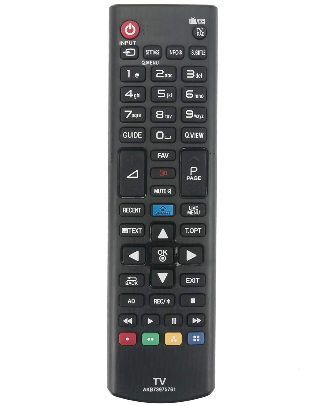 VINABTY AKB73975761 Replacement Remote Fit for LG TV 42LB630V-ZA 42LB631V-ZL 55LB630V-ZA 55LB631V-ZL 32LB650V-ZA 32LB652V-ZA 32LB653V-ZK 32LB650V-ZE 32LB650V-ZN 39LB650V-ZA 39LB652V-ZA 39LB653V-ZK