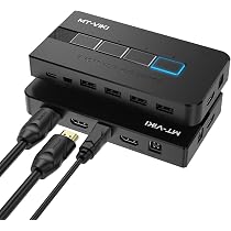MT-VIKI KVM Switch HDMI 4 portas, 4K @ 30Hz USB HDMI KVM Console