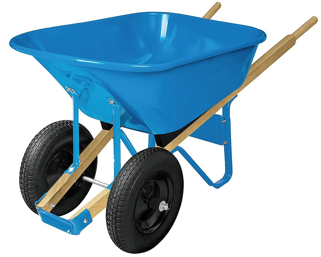 Wheelbarrow, Steel, 6 cu. ft, 2 Pneumatic Amazon.ca Industrial