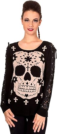 sugar skull sweater