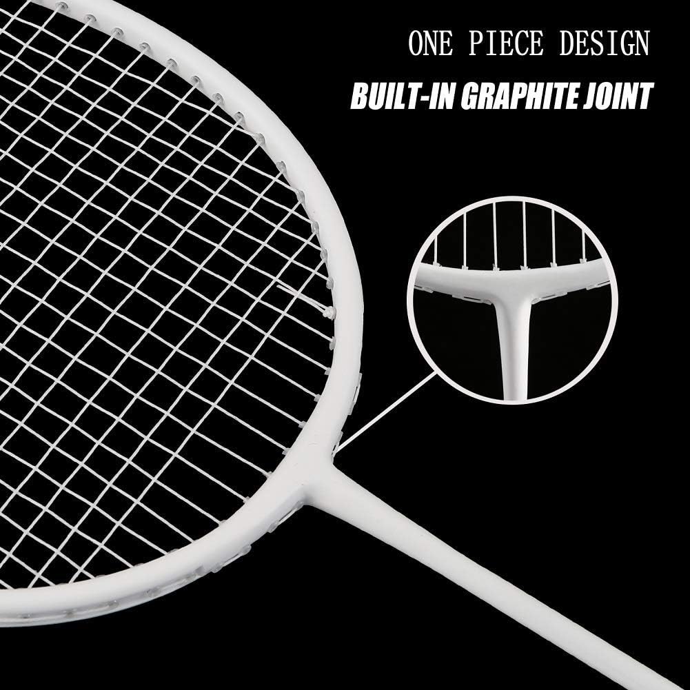 Senston Badminton Rackets 4 Pack, Badminton Set Including 2 Badminton Bag/4 Rackets/4 Nylon Badminton : Sports & Outdoors