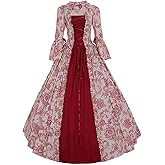 1791's lady Women's Victorian Rococo Dress Temperament Palace Evening Dress Inspiration Maiden Horn Sleeve Costume