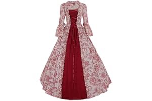 1791's lady Women's Victorian Rococo Dress Temperament Palace Evening Dress Inspiration Maiden Horn Sleeve Costume