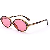 Pro Acme Retro Oval Sunglasses for Women 90s Vintage Trendy Sunnies UV400 Protection Shades