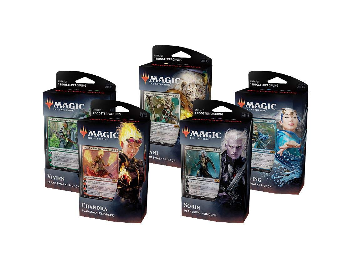 Magic The Gathering MTG - Core Set 2020-1 Planeswalker Deck - Zufällige Auswahl - Deutsch - Random Selection - German