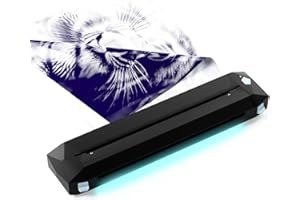 KVM Wireless Tattoo Heat Transfer Template Printer with LED Light Strip, Supporting Bluetooth or USB connectivity. Suitable for Tattoo Artists and Beginners, Connects to Smartphones or laptops.
