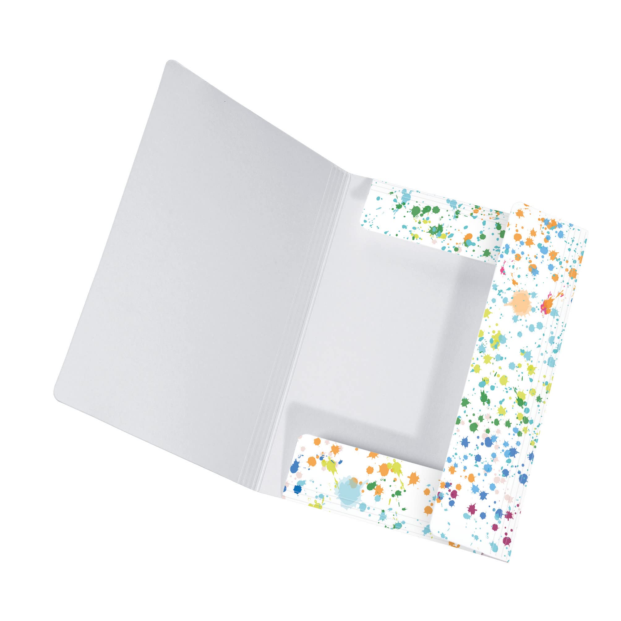 Original Falken folder for children. Made of extra strong cardboard with 3 flaps and elastic band for DIN A3 motif blobs Storage drawing folder for school. — image 1