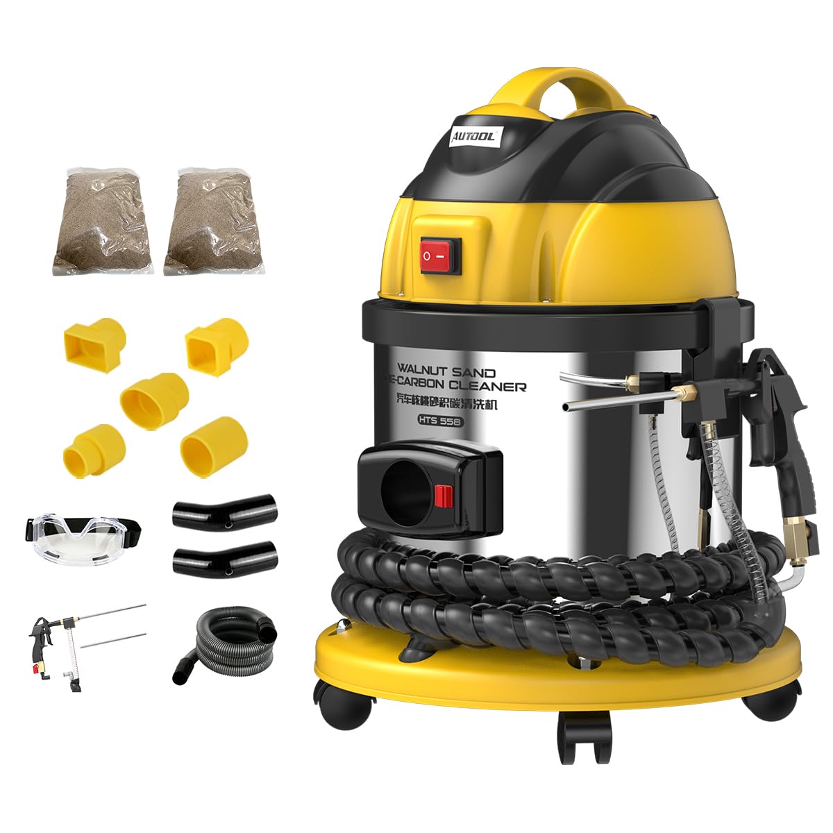 Photo 1 of ***PARTS ONLY***AUTOOL Walnut Blaster, Engine Intake Valve Cleaner Machine, Automotive Engine Carbon Remover, Sand Blaster for Carbon Cleaning with 2kg Walnut Sand