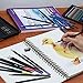 Magicfly Premium Art Pencils, 60 Assorted Pencil Set for Sketching Drawing Coloring Pencil, Including Charcoal Pencil, Watercolor, Colored, Drawing, and Metallic Color Pencils, Color Name on Pencil