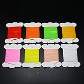 WellieSTR 8 Colors/Set Polypropylene Floating Yarn 1yards per Card Dry Fly fibers Spinner Wings Fly Tying Parachutes Materials