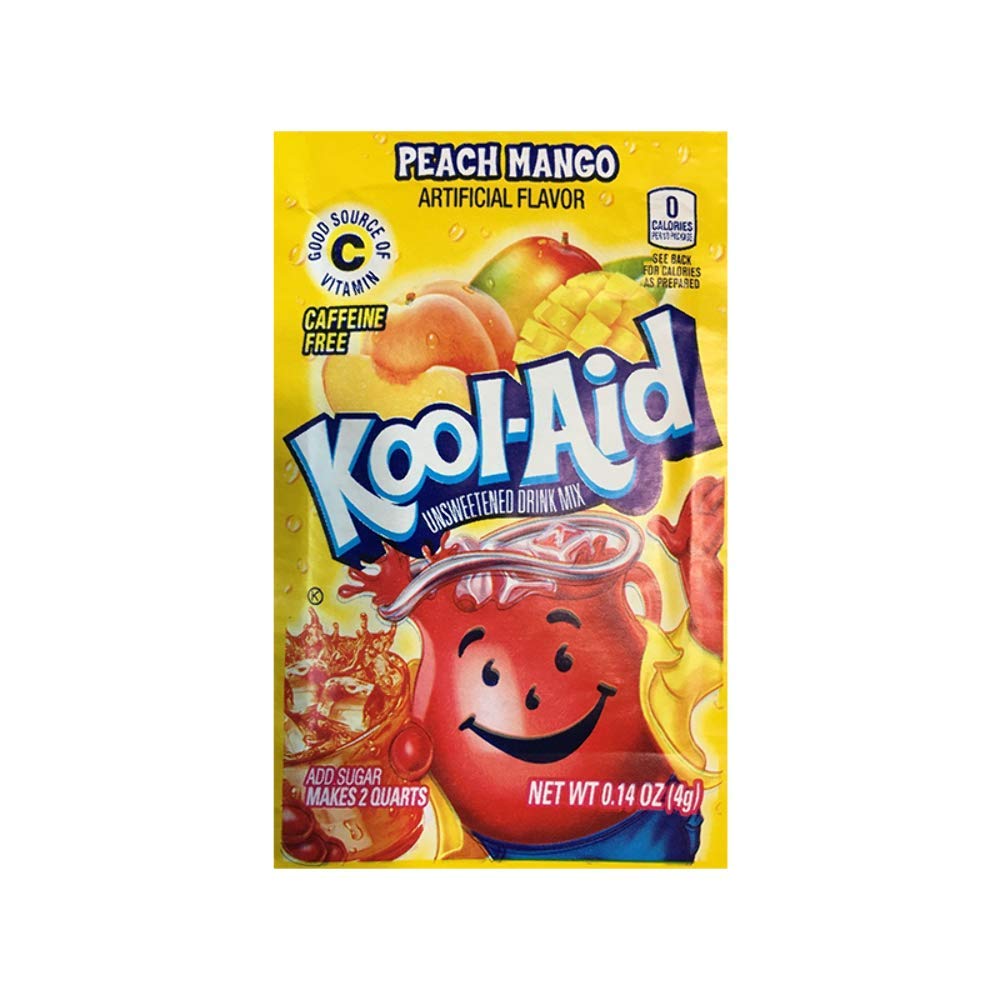 Buy Kool Aid Peach Mango Unsweetened Drink Mix 4g Sachet Online at