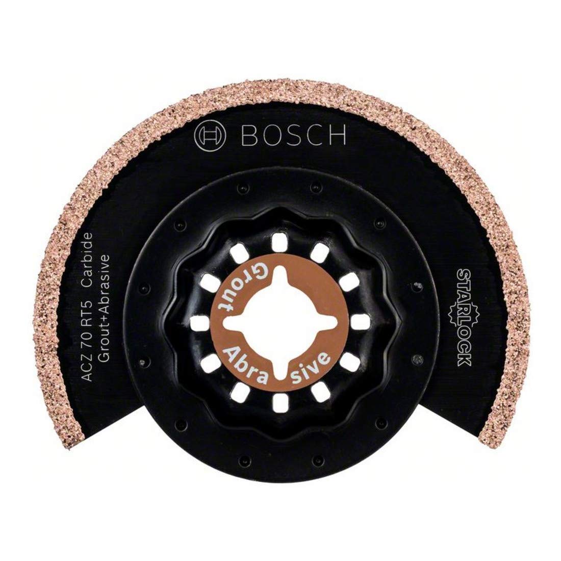 Bosch Professional 1x Segment Blade ACZ 70 RT5 (for Mortar, Grit 50, Ø 70 mm, Accessory Multitool)