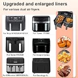 YQL Large Silicone Air Fryer Liner for Ninja AF451UK AF400UK 9.5L 2PCS view 4