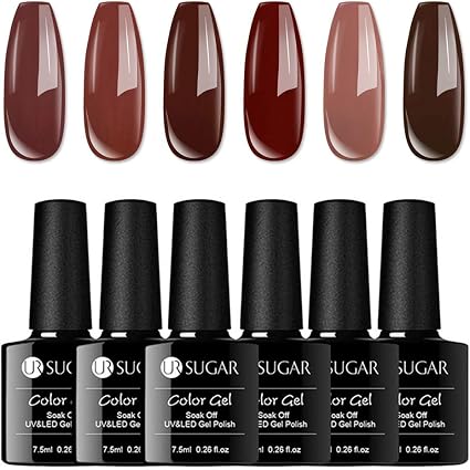 Amazon Ur Sugar カラージェル 秋冬ネイル 厳選6色セット 7 5ml