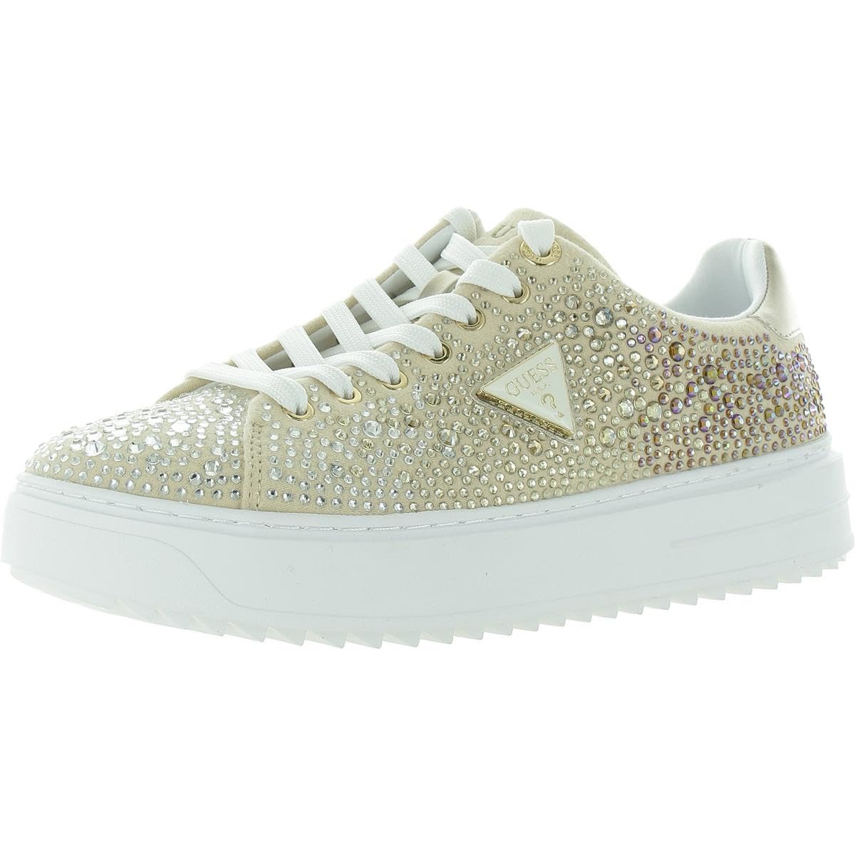 Guess Women's DENESA Sneaker, Gold 710, 9.5 Image