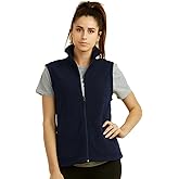 Sofra Women's Polar Fleece Full Zip Up Winter Vest
