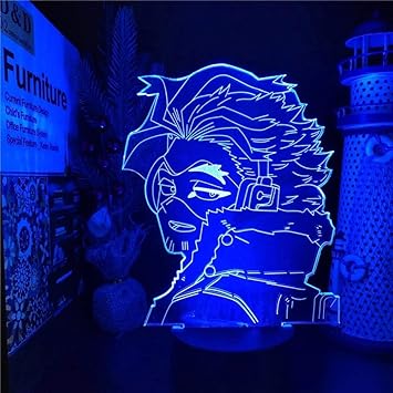 3d led lamp my hero academia hawks anime lamp night lights boku no hero academia lampara for christmas table lamp 7 colors without remote control
