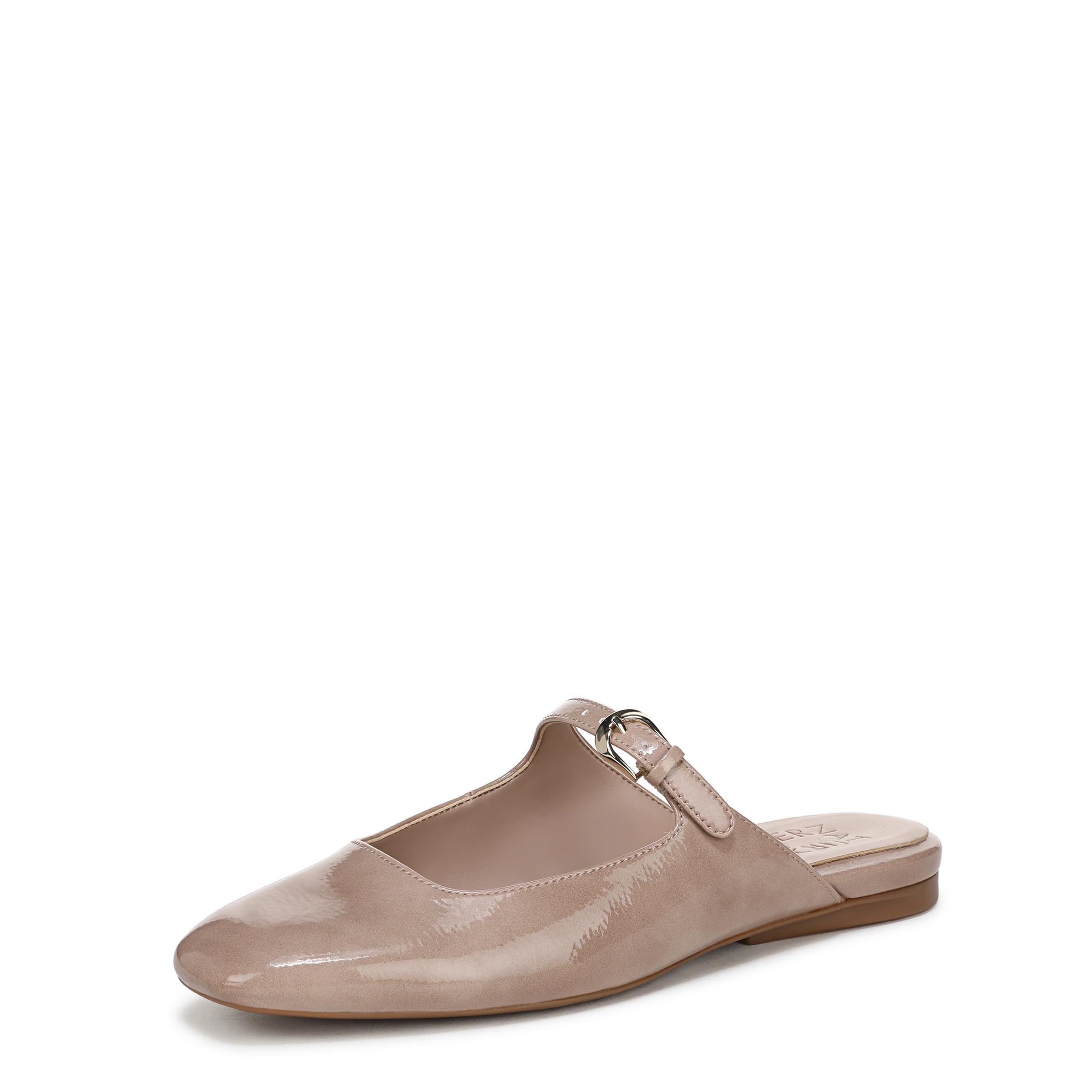 Naturalizer Women’s Apple Mule Warm Taupe Patent Faux Leather 6 W