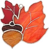 Switchables Glass Cover, Oak Leaves Stained Glass