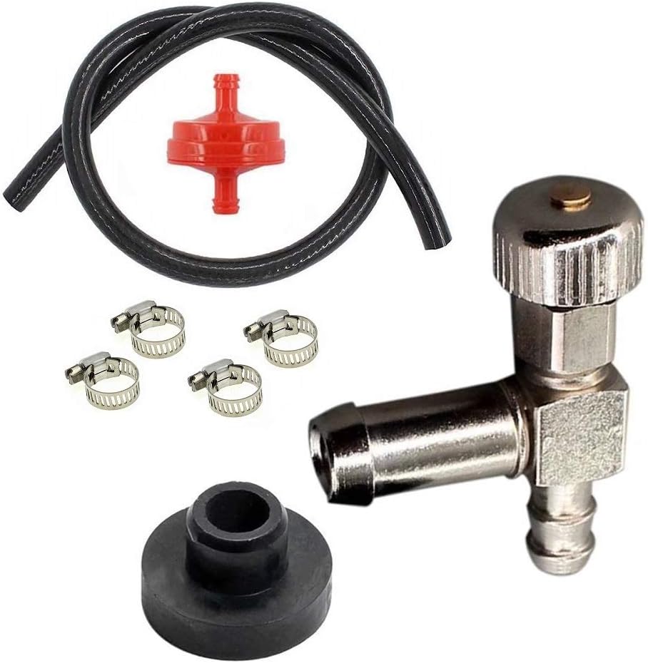 Gator parts Fuel Gas Tank Grommet & Shut Off Valve for Fuel Tank