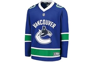 Fanatics - Kids' Youth Vancouver Canucks Home Replica Jersey NHL Licensed Hockey Jersey for Boys & Girls Age 12-18 Size Youth