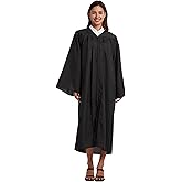 Grad HAGO Unisex Matte Choir Robe for Church baptism robes for water baptism,Graduation Gown Judge Pastor Robes