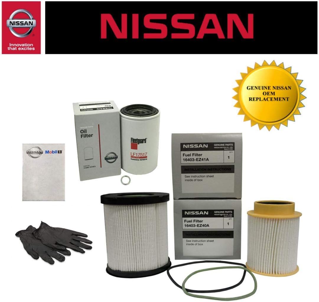Genuine OEM Nissan Titan XD 5.0L Diesel Fuel Filter Kit