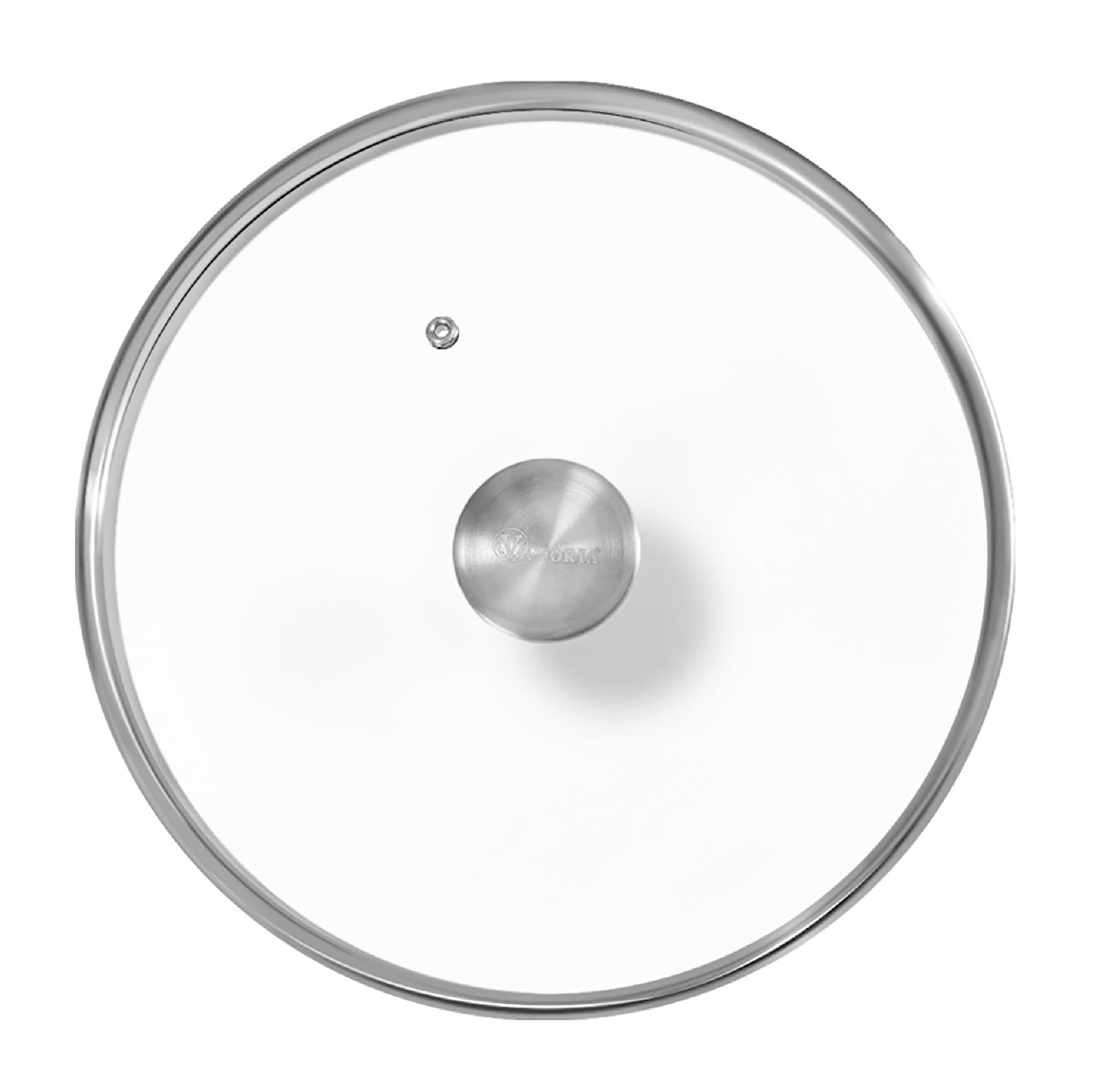 Photo 1 of 9.5-Inch Glass Lid for Victoria Round 10-Inch Cast Iron Skillet or Pan, Custom Made for Only Victoria Brand, Internal Diameter 9.5-Inch, External Diamter 10 Inch