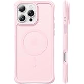 ORNARTO for iPhone 16 Pro Case for Women &amp; Girls, Chalk Pink | 20FT Drop Protection, Slim &amp; Lightweight, Yellowing-Resistant, AirBuffer Corners, Compatible with MagSafe, Translucent Matte