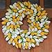 The Wreath Depot Yellow and White Tulip Spring Door Wreath 19 Inch, Designed in USA, Full Designer Wreath, Beautiful White Storage Gift Box,