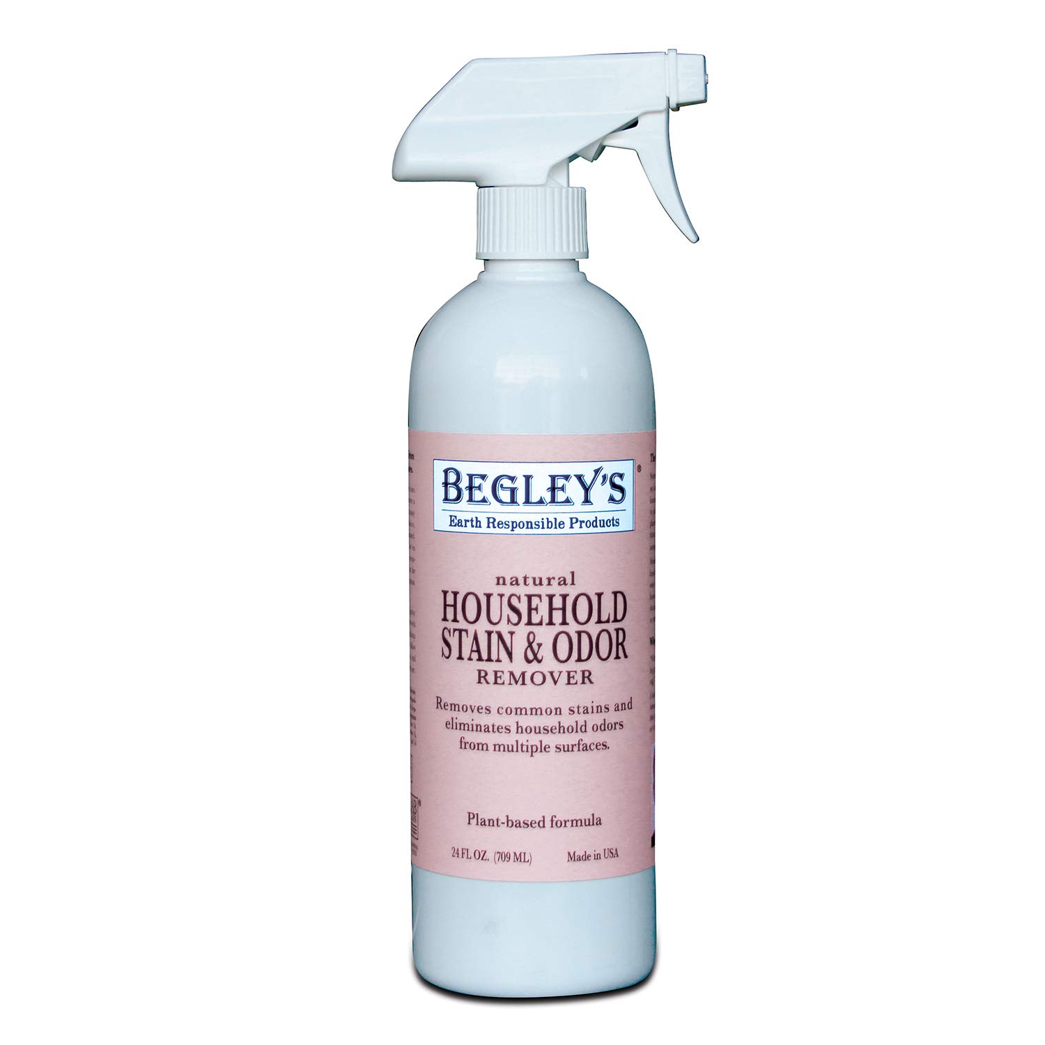 Natural Household Stain and Odor Remover - 24 Ounce - Environmentally Responsible Plant-Based Formula, Cleans Tile, Wood, Carpet, and Upholstery