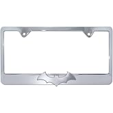 Elektroplate 3D Batman Premium License Plate Frame All Chrome | Officially Licensed DC Comics Superhero, Classic Bat Logo, Weatherproof Chrome-Plated Metal, Standard 12" x 6" Fit