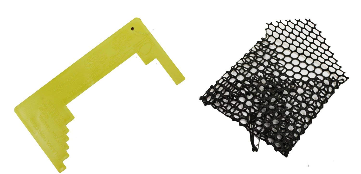 KUFA Sports 0320 Plastic Mesh Crab Bait Bag and Crab Measurer Kit, Black, m