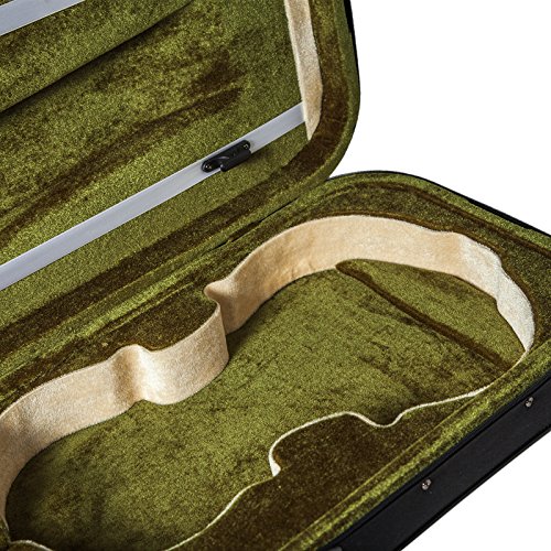 SKY 16 Inch Viola Oblong Case Lightweight with Hygrometer Black/Green