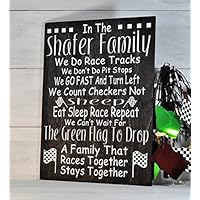 Racing Decor, Dirt Track Racing Sign, Personalized Racing Sign, Dirt Track Racing Gift, In This Family, Racing Gift,Gift For Race Fan,Nascar Gift, Racing