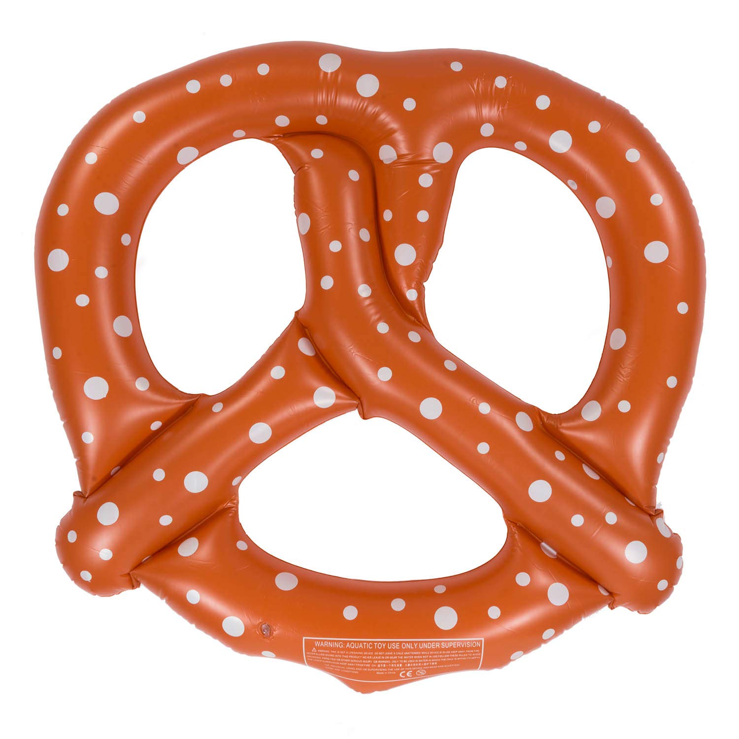 Original Schwimmbrezn XXL Floating Hoop Pretzel Inflatable Swimming Pretzel 140cm