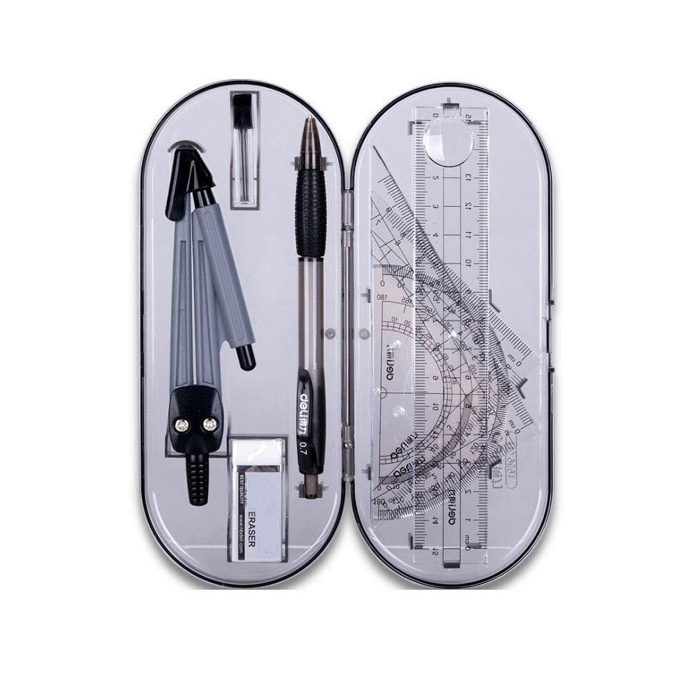 XINGSUI 8 Pcs Geometry Maths Set,Eometry Compass Set,for Drawing, Measurement, Mathematical Model, Learning Tool