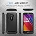 Zenfone 2 Laser Case, MoKo [Shock Absorption] Slim Dual Layer Protective Case with Soft Silicone Bumper and Rigid PC Back Cover for ASUS Zenfone 2 Laser (ZE550KL / ZE551KL) 5.5 Inch - Black