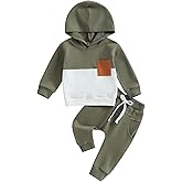 LIOMENGZI Infant Baby Boy Fall Winter Clothes Outfits Hooded Long Sweatshirt Pants Set Toddler Clothes 6 12 18 24 Months 2T