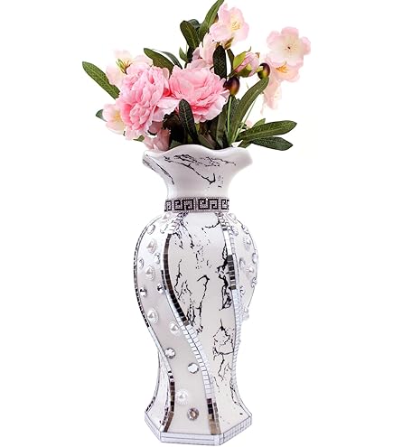 Amazon.com: TAOTAOOPK Moon Pattern Silver Glass Vase Modern