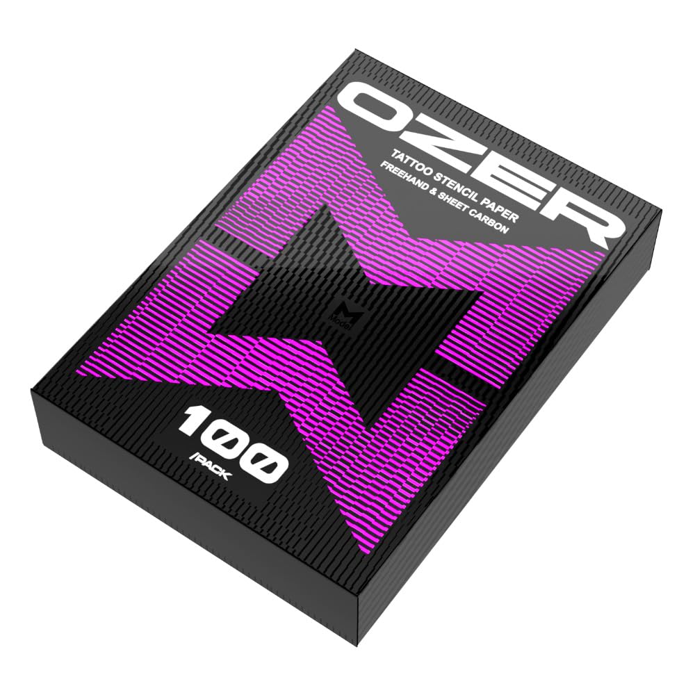OZER Tattoo Transfer Paper A4 Size Thermal Copier Template Paper x 100 Sheets