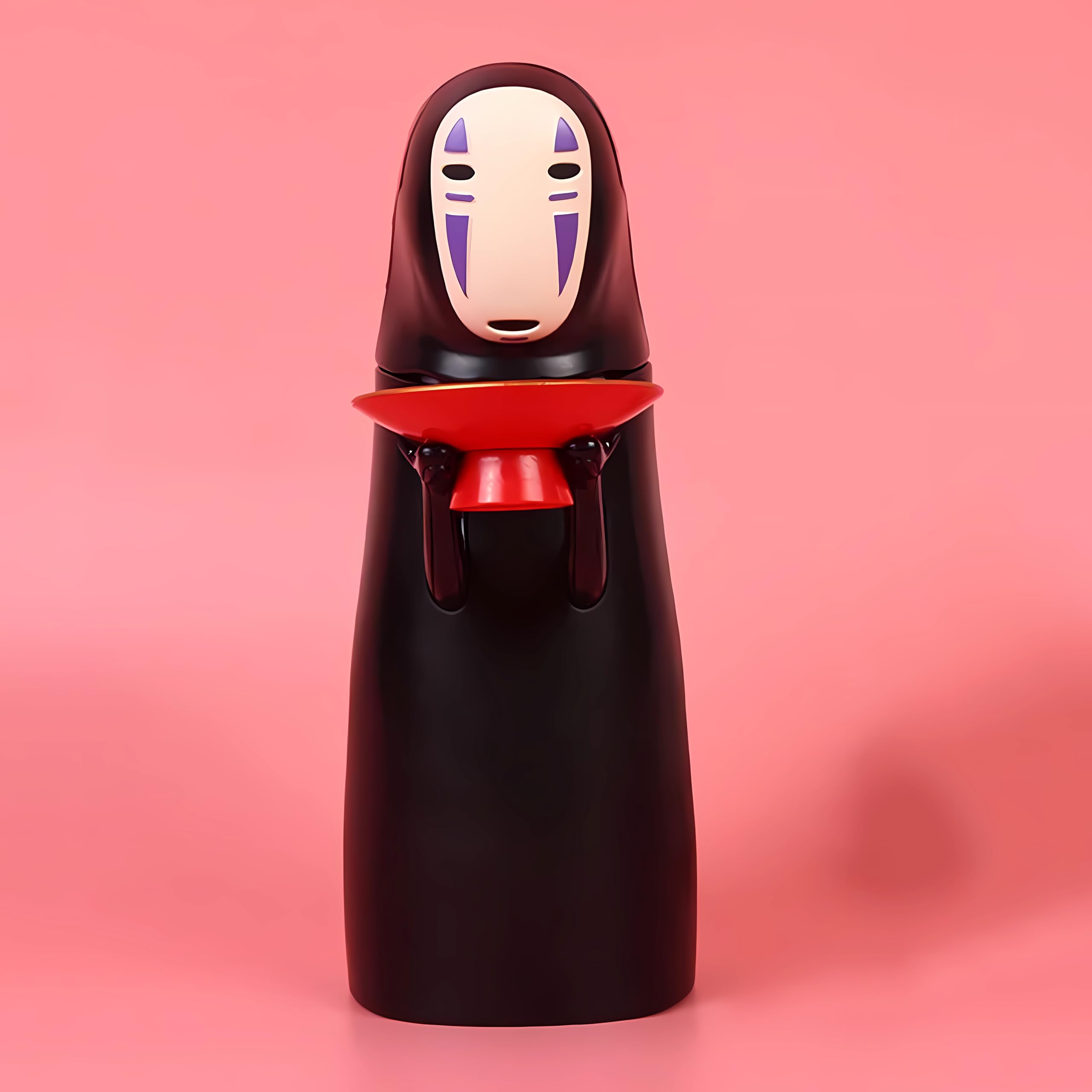 No Face Coin Bank，No Face Piggy Bank,Auto Eat Coin Music Piggy Bank, Adults Boys Kids Birthday Gifts, Black