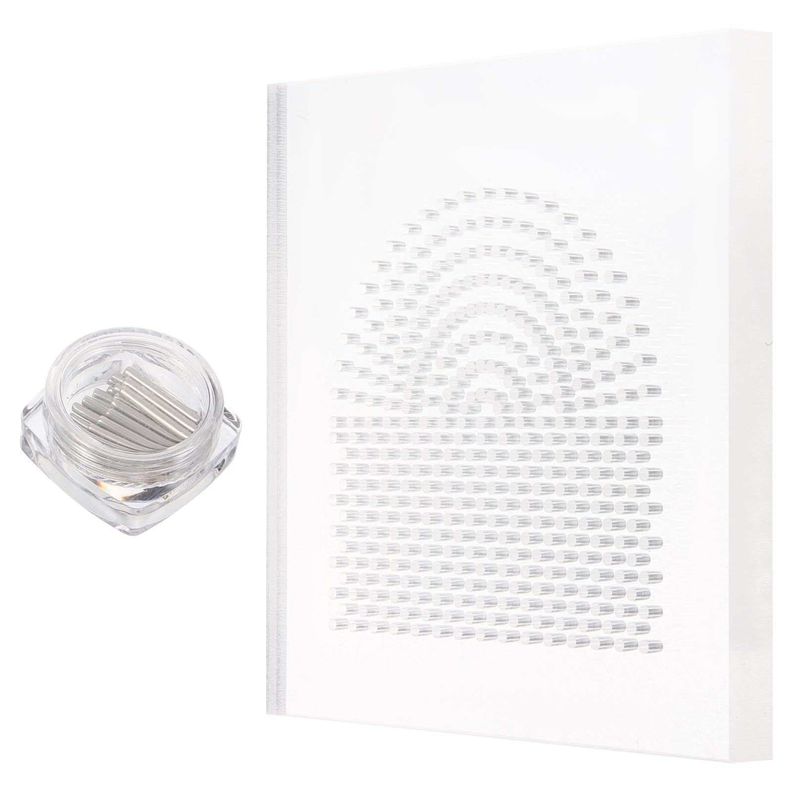 VILLCASE Quilling Knitting Board, Paper Guide Quilling Board with Pins, Paper Grid Guide Tool Quilling Knitting Board Folding Craft Tools for Paper Crafting Making Paper Strips